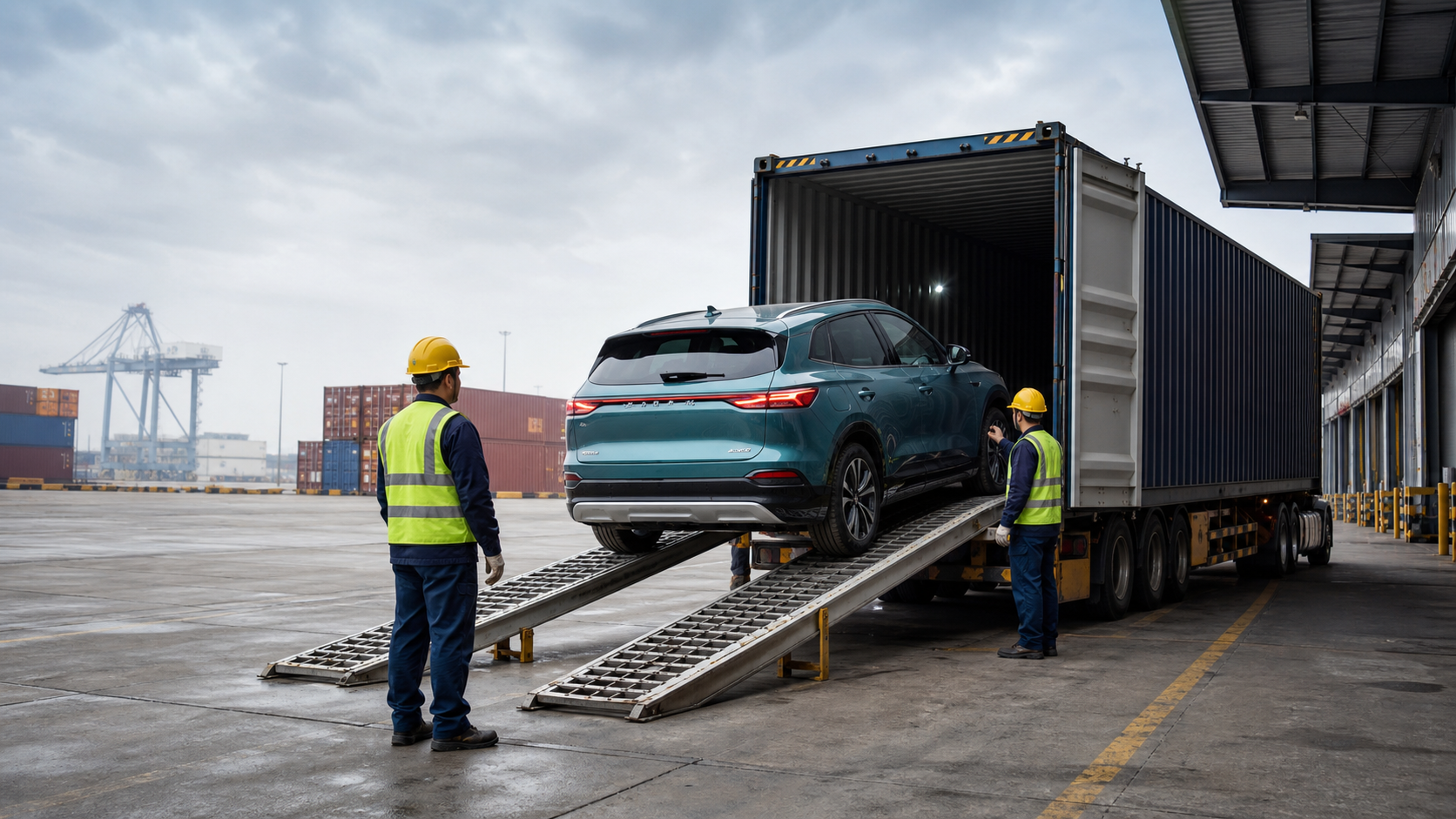 How Cars Are Loaded Into Shipping Containers